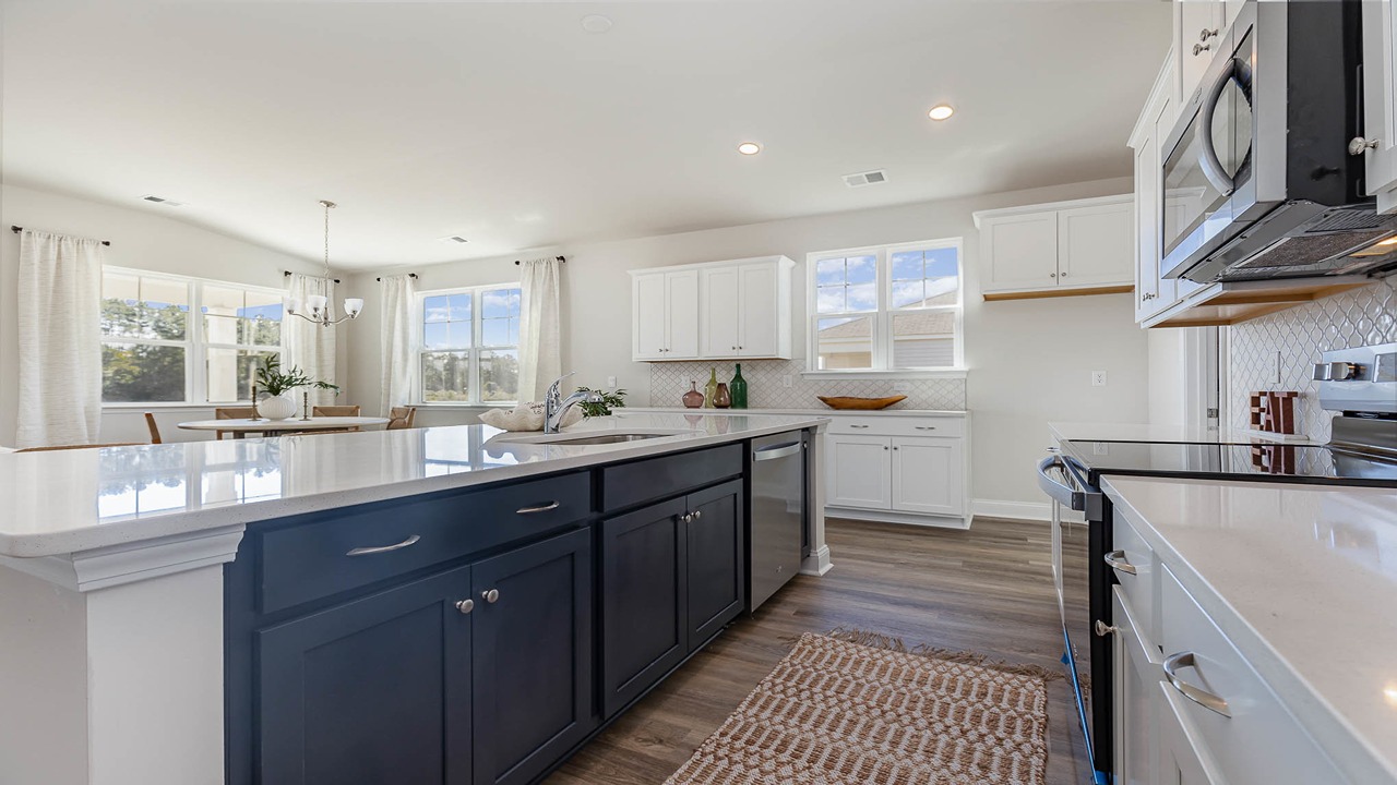 kitchen with granite counters
