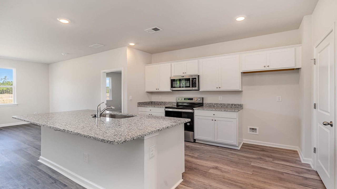 kitchen with granite counters