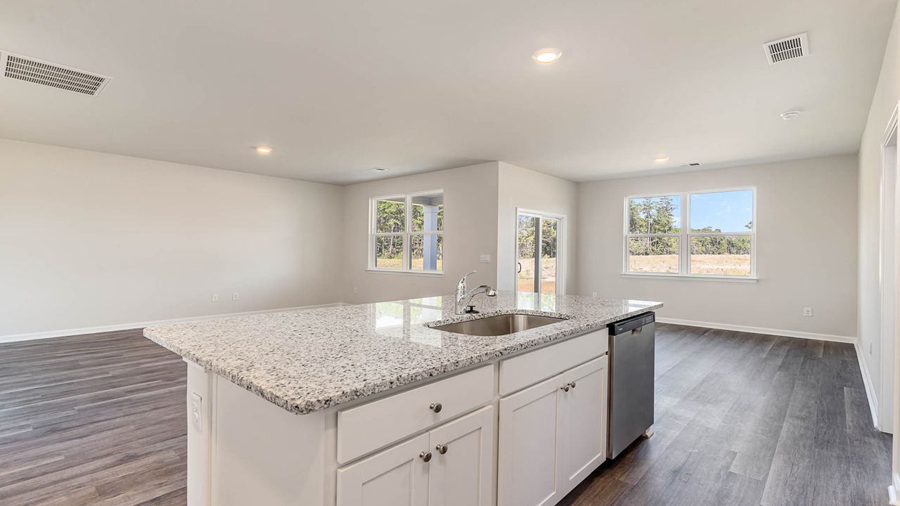 kitchen with granite counters