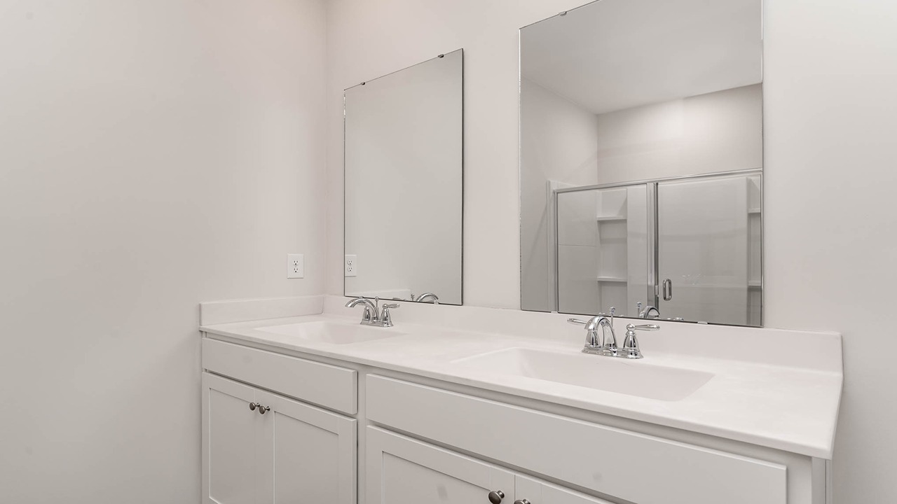 bathroom with quartz counters