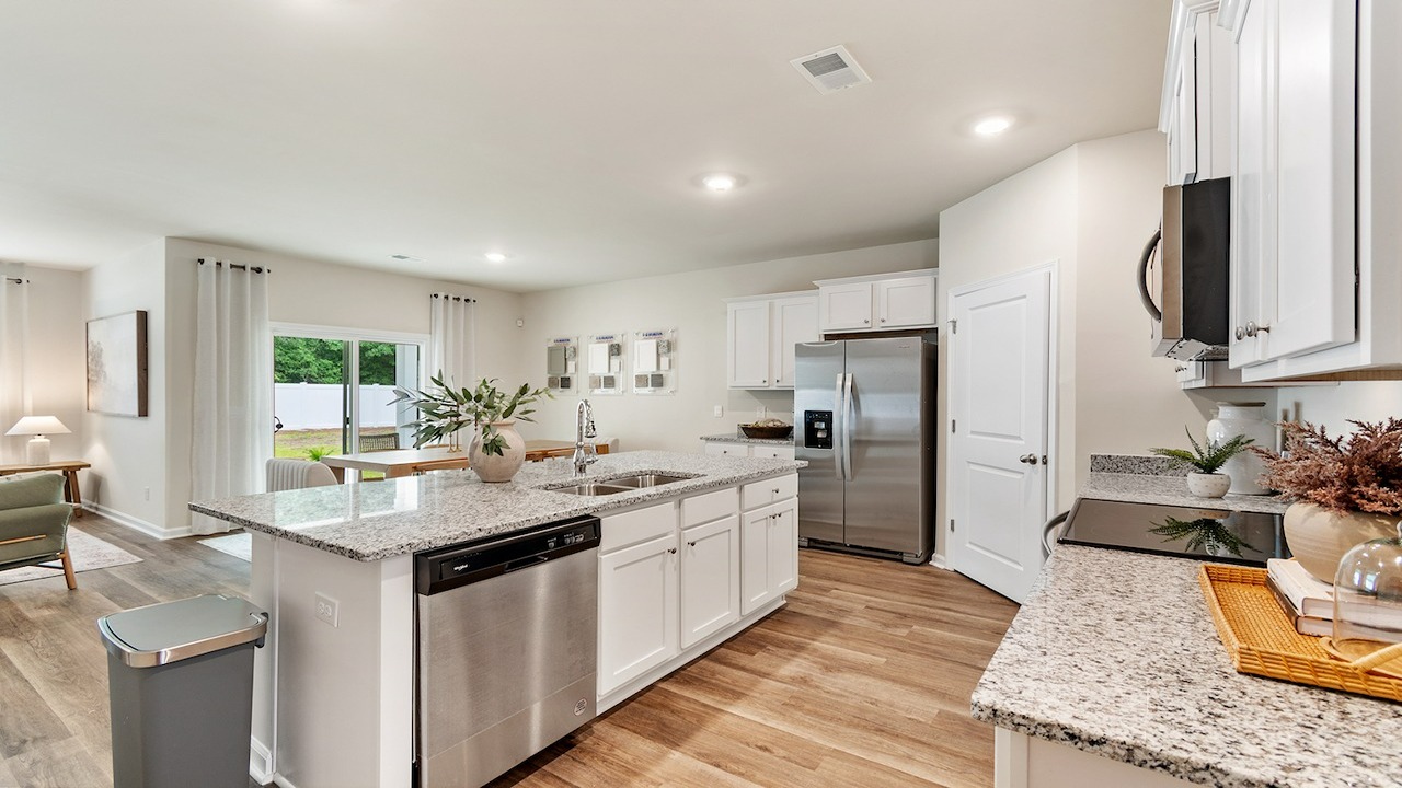 kitchen with granite counters