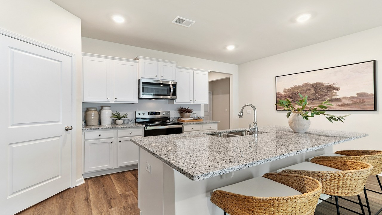 kitchen with granite counters