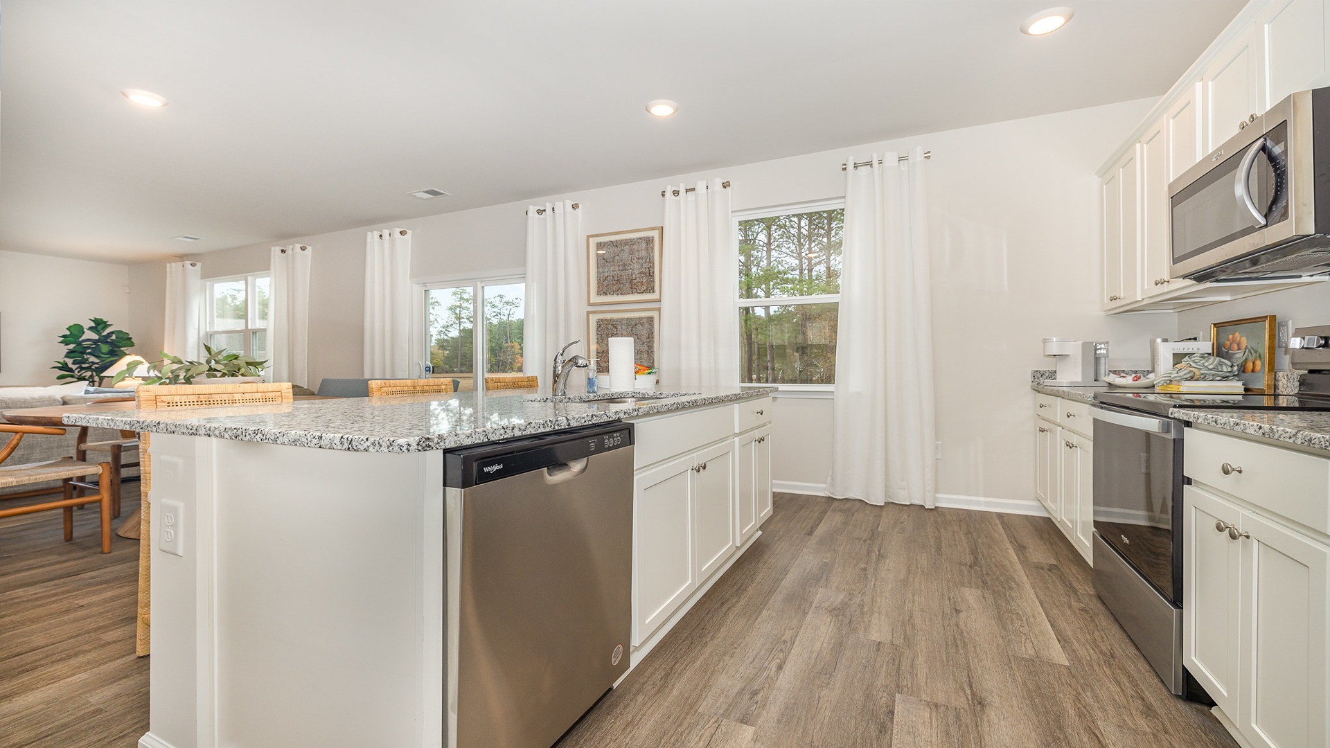 kitchen with granite counters