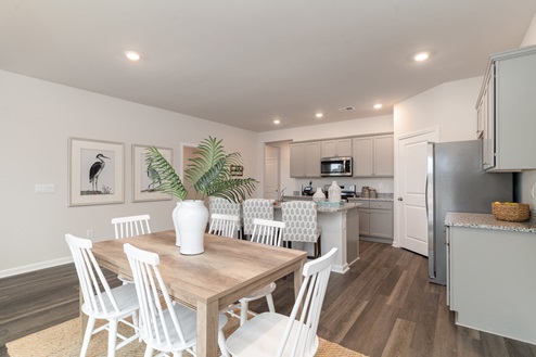 Dover dining room with vinyl plank flooring