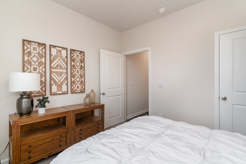 Dover second bedroom with carpet