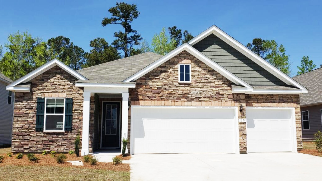 Madison three-car garage