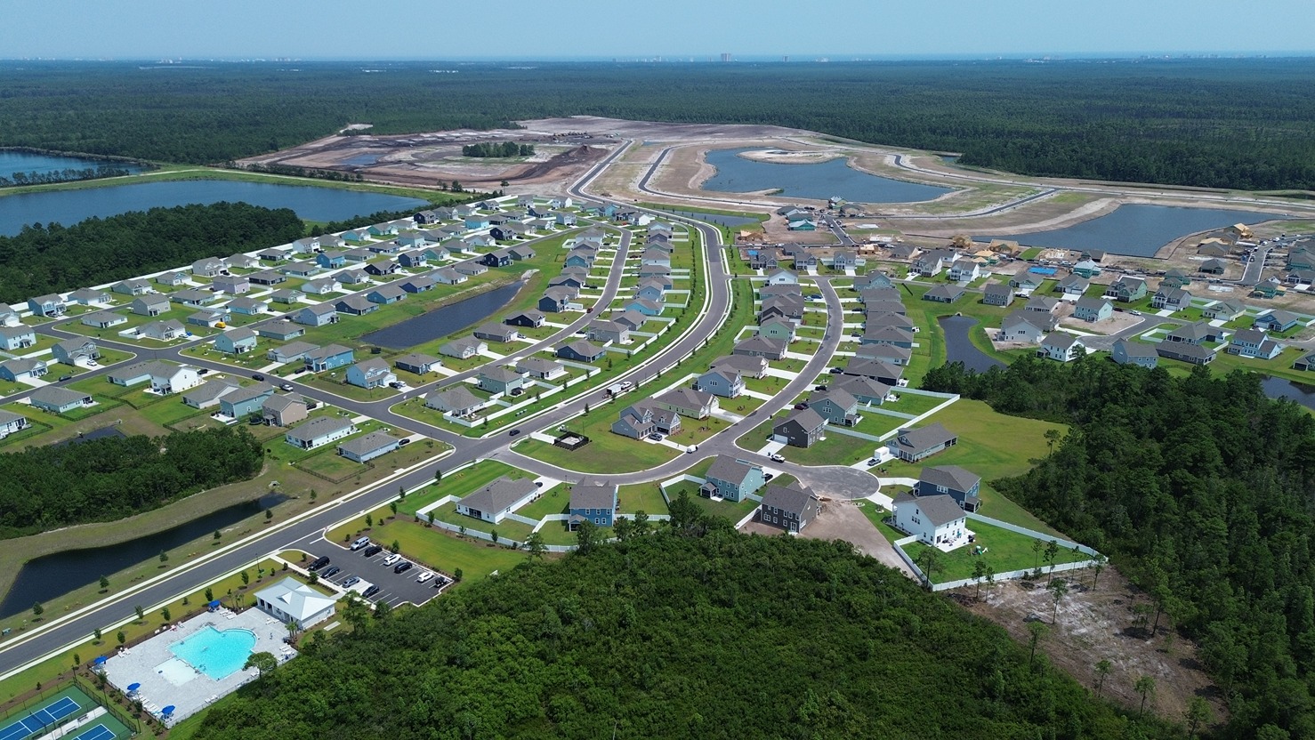 Aerial of community
