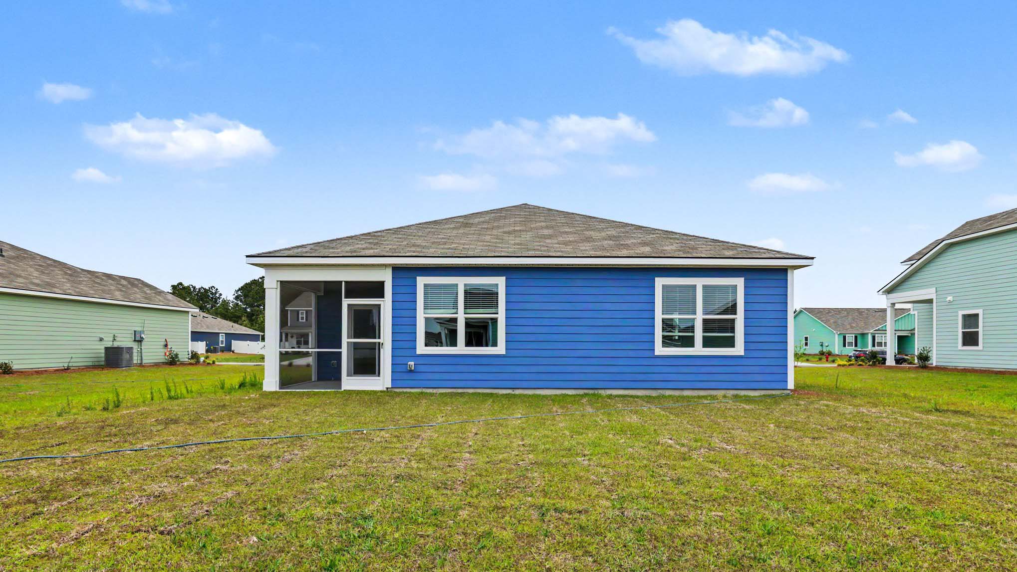 single story home with hardie siding
