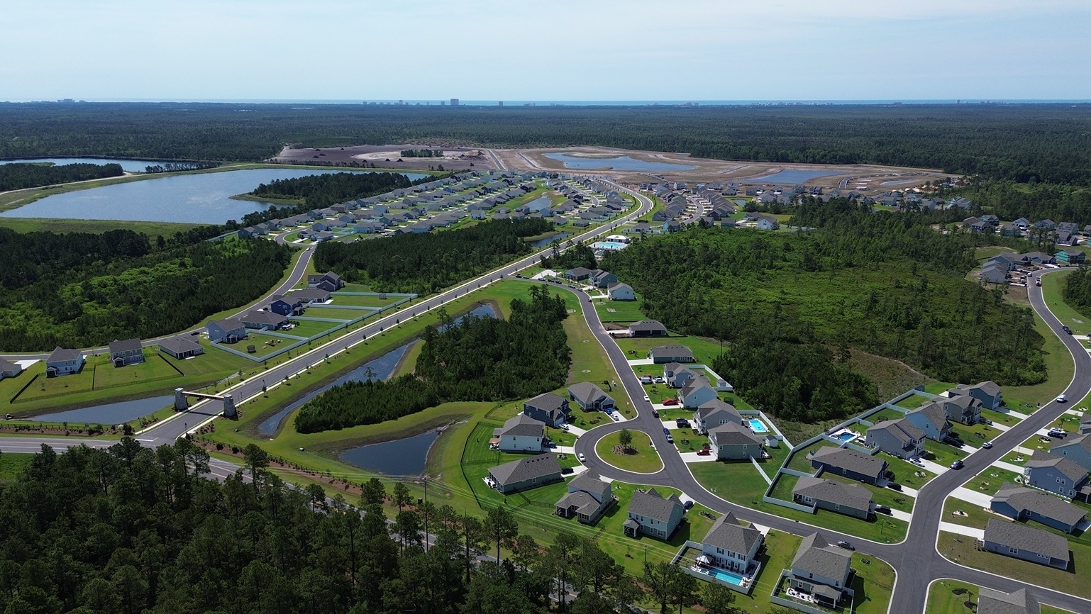 Aerial of community