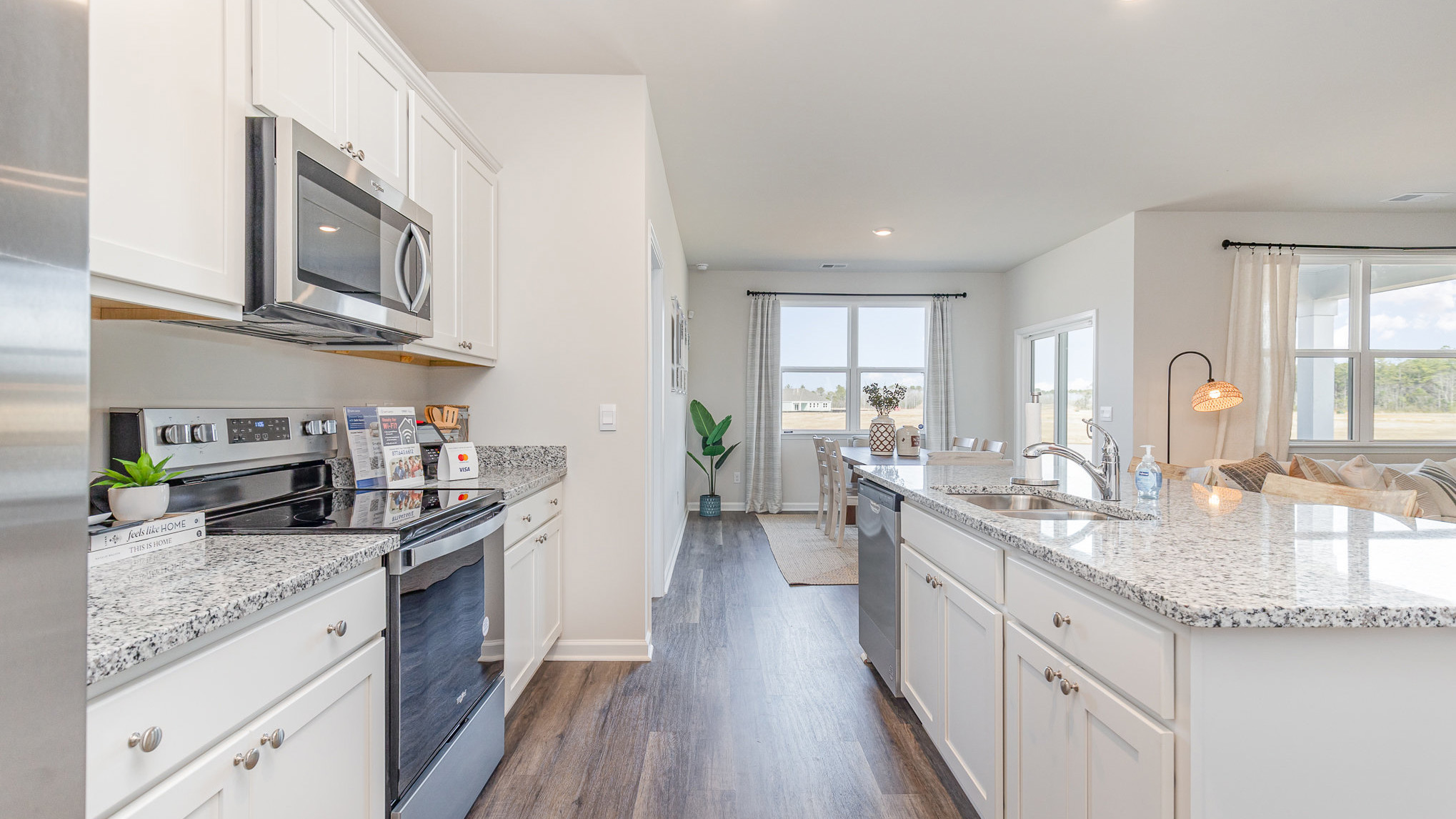 kitchen with granite counters