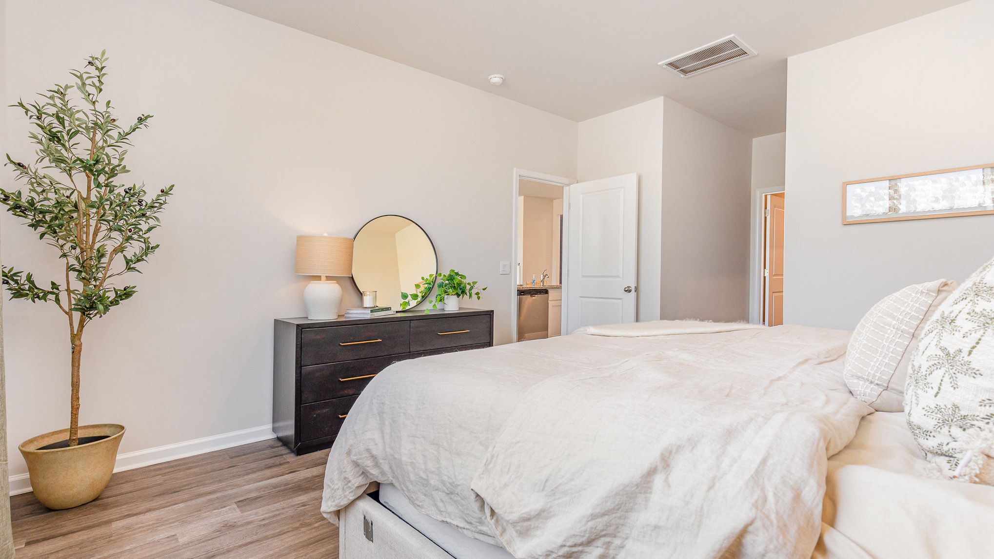 bedroom with ample lighting
