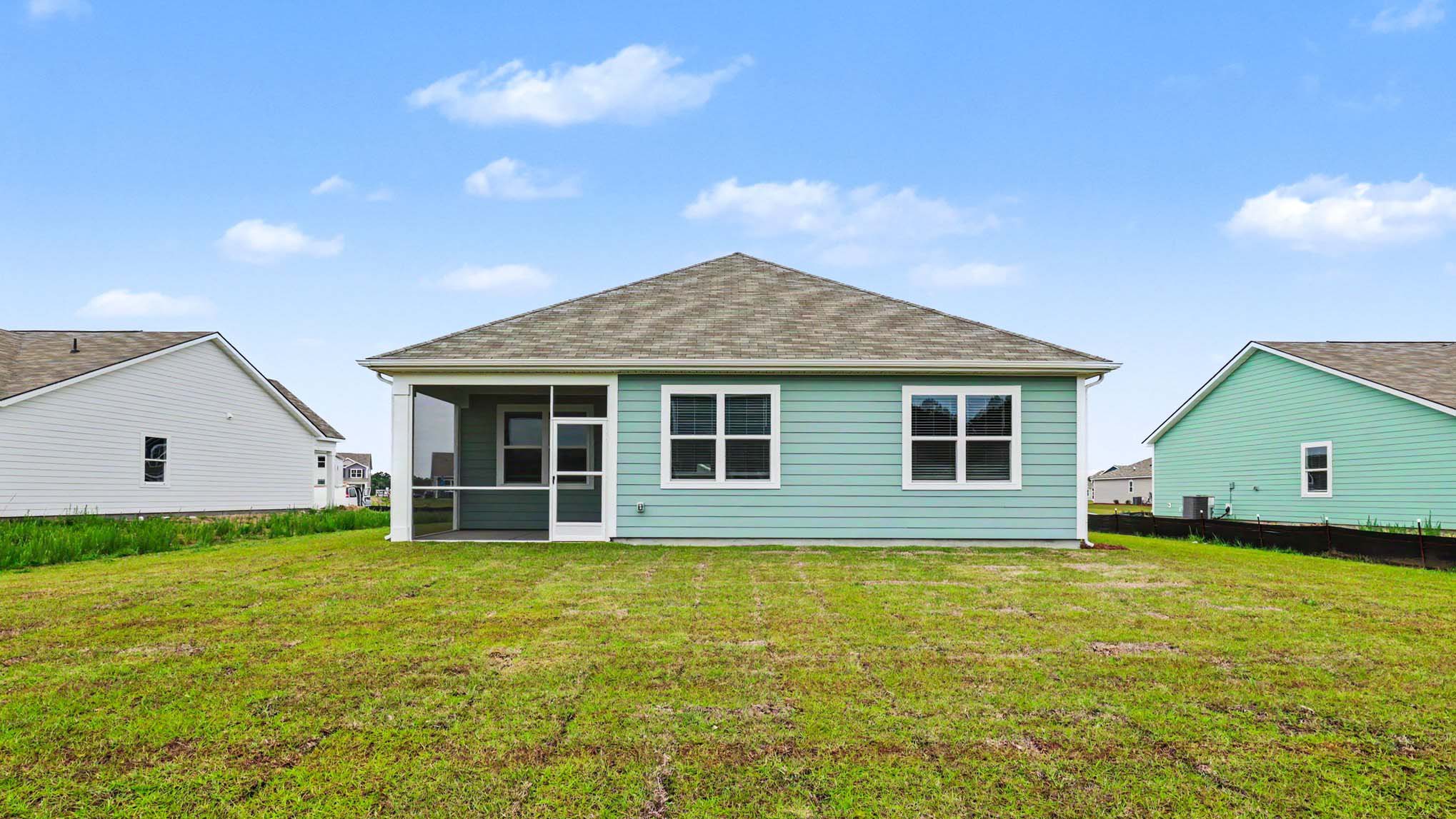 single story home with hardie siding