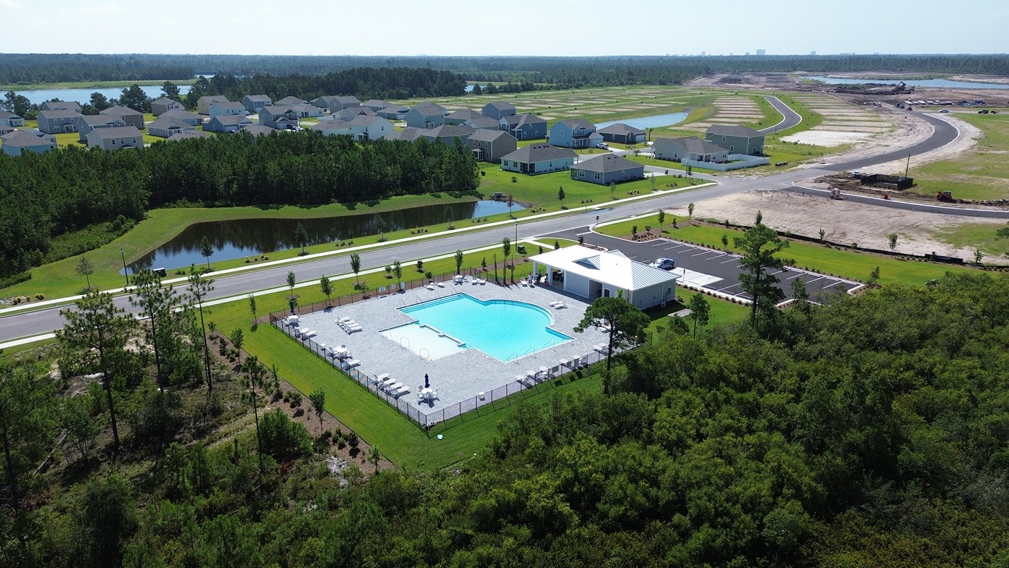 Aerial of amenities