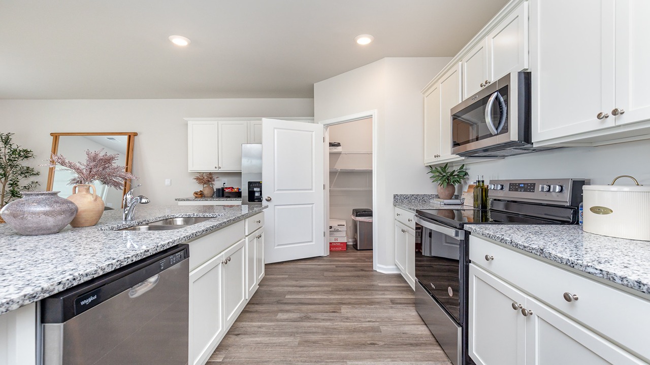kitchen with granite counters