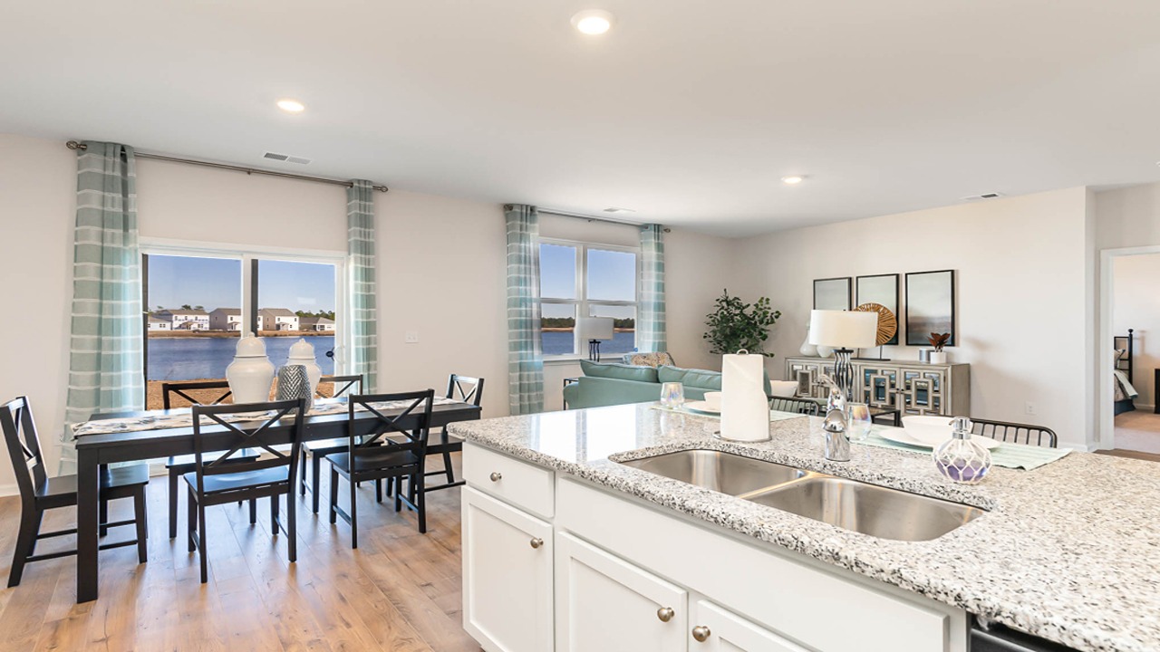 kitchen with granite counters