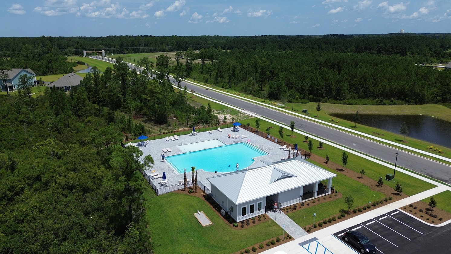 Auberon Woods Amenity Aerial