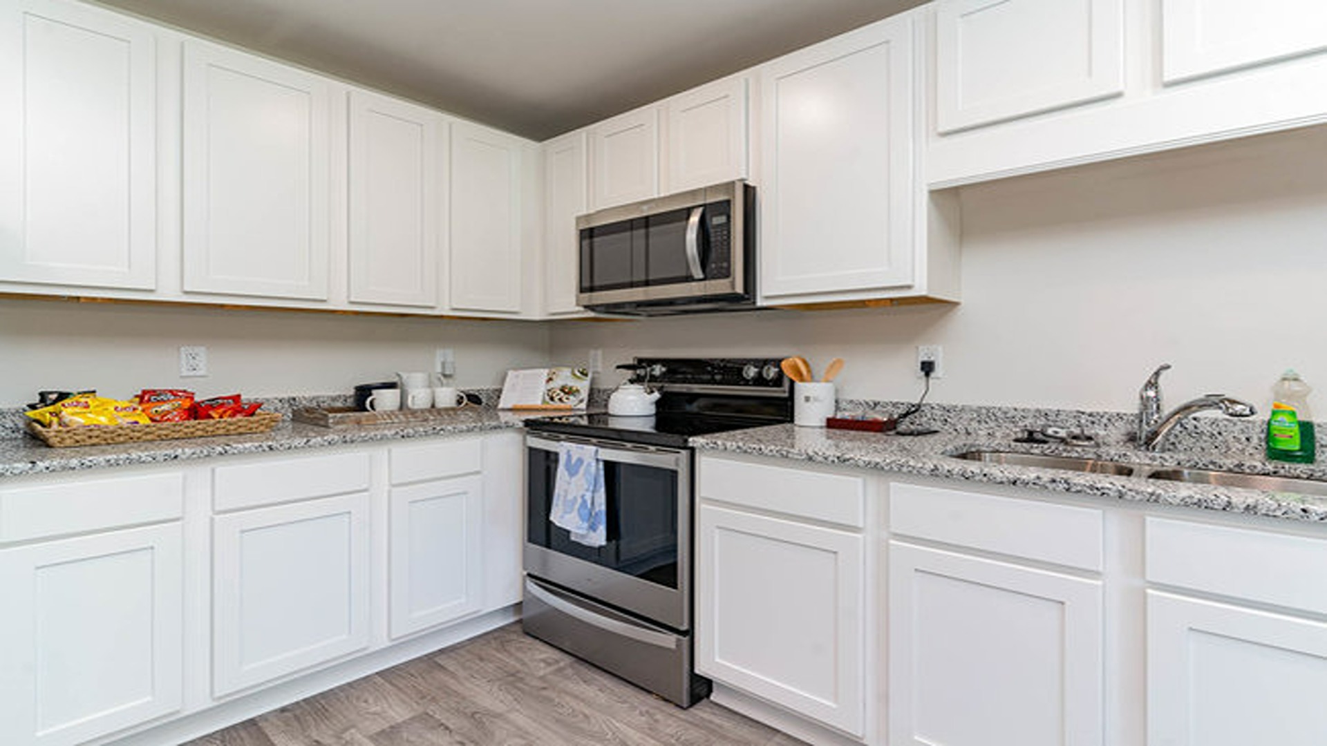 kitchen with granite counters