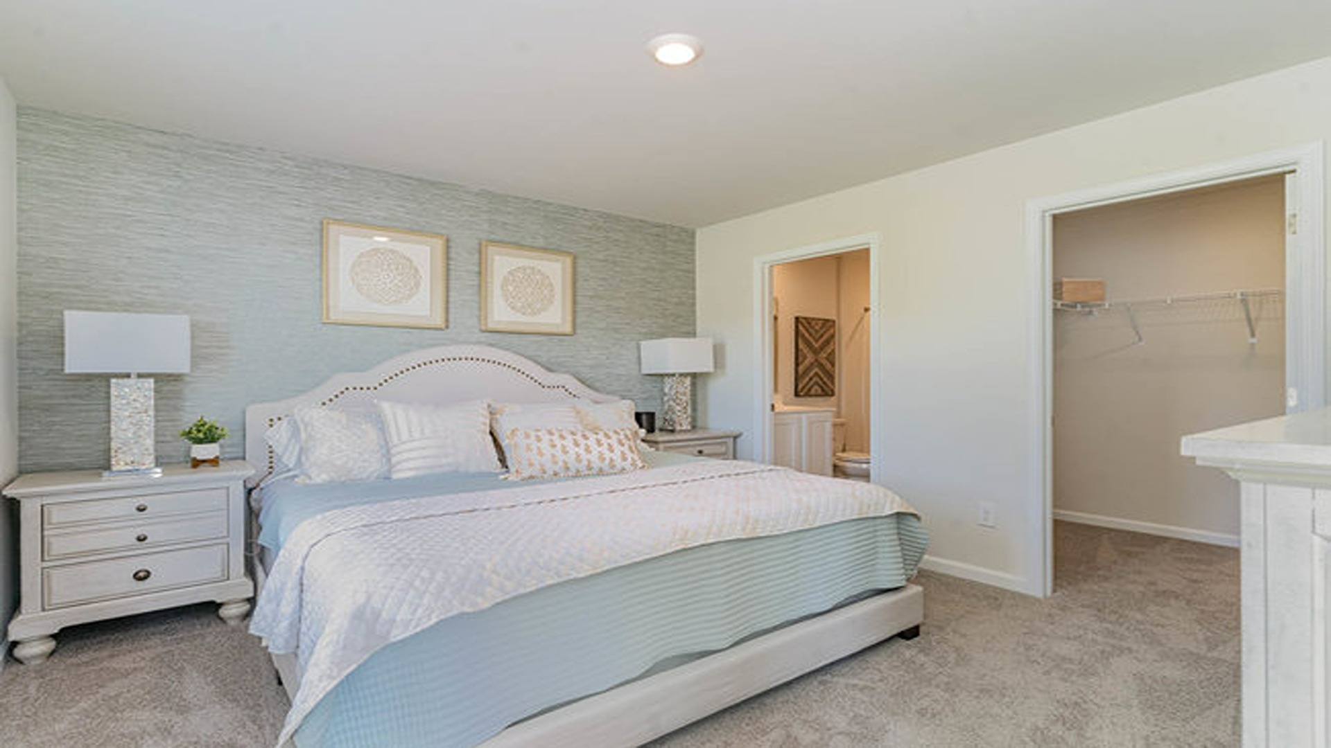 bedroom with ample lighting