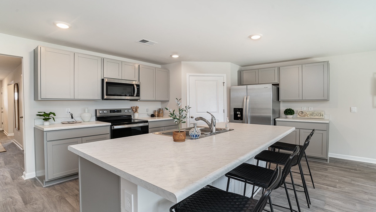 kitchen with granite counters