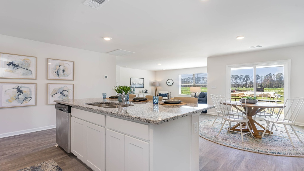 kitchen with granite counters