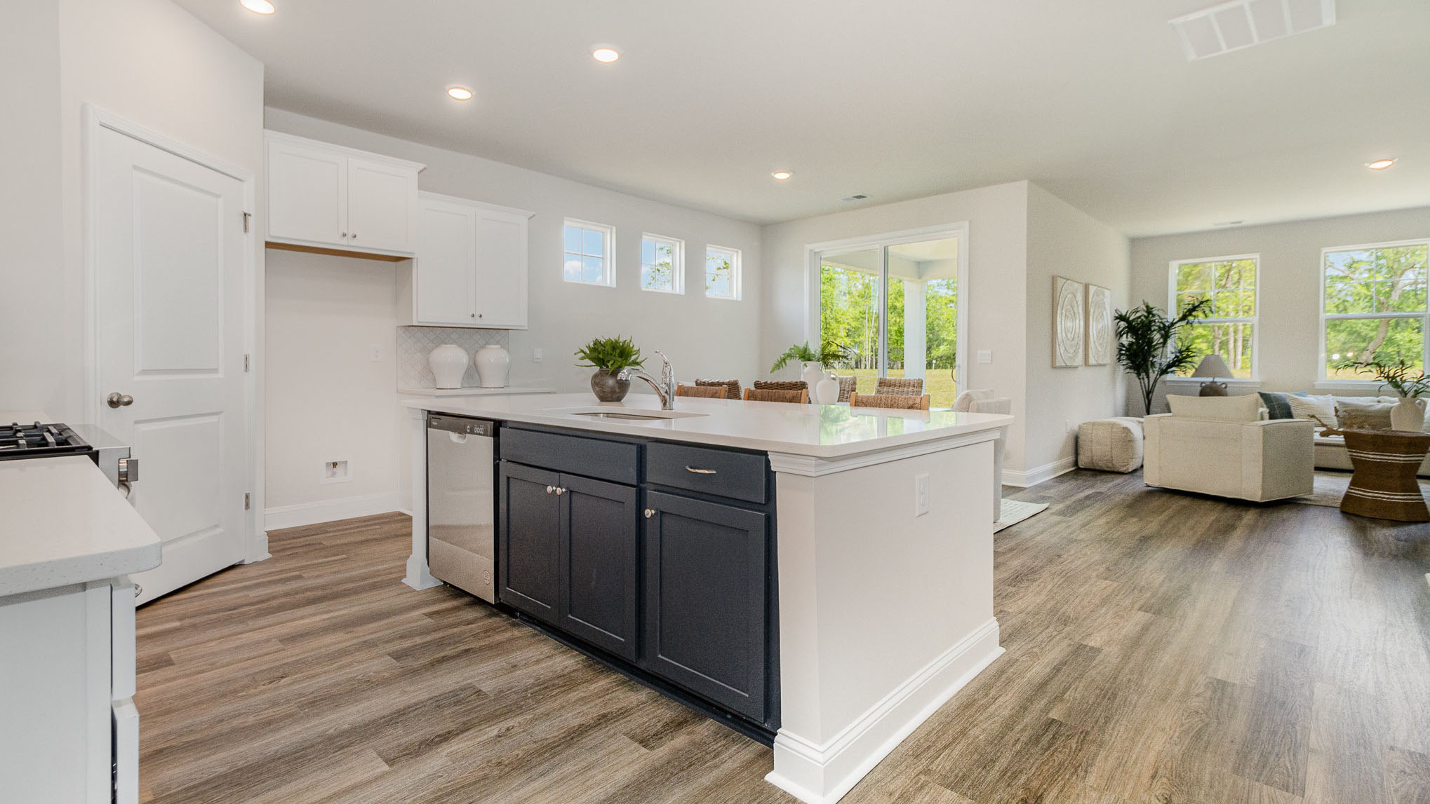 kitchen with granite counters