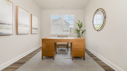 secondary room styled as office