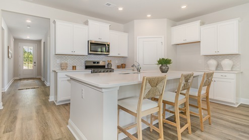 kitchen with quartz countertops
