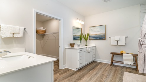 Darby bathroom with double vanity