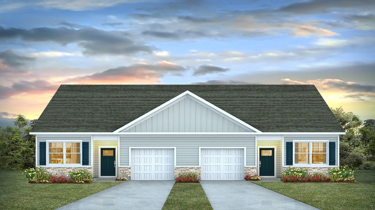 single story home with hardie siding