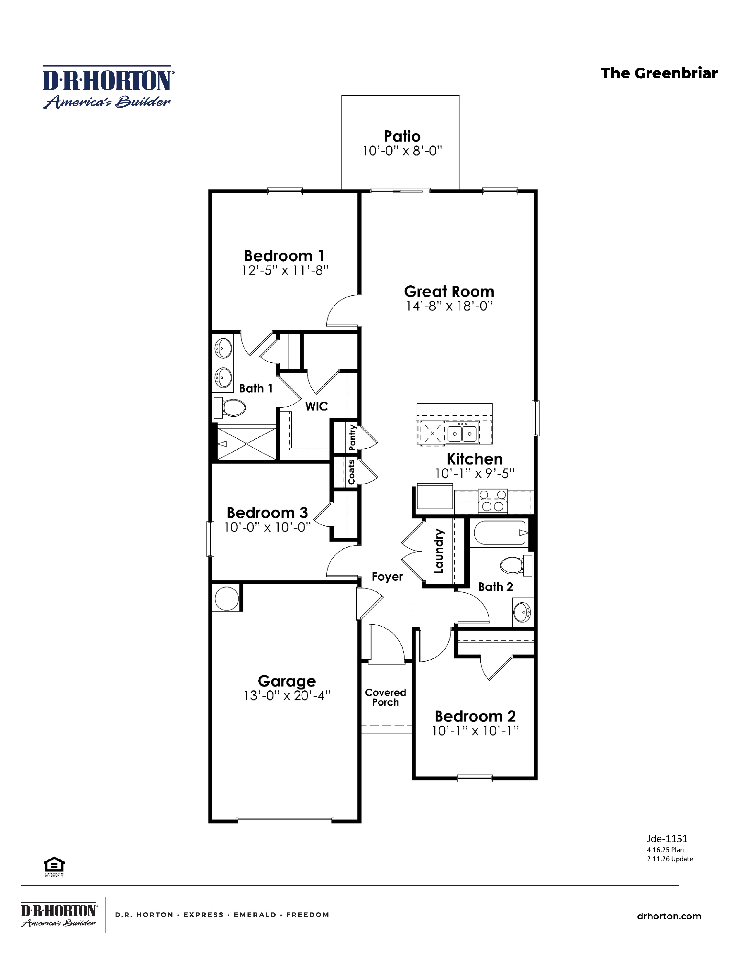 Greenbriar Floorplan