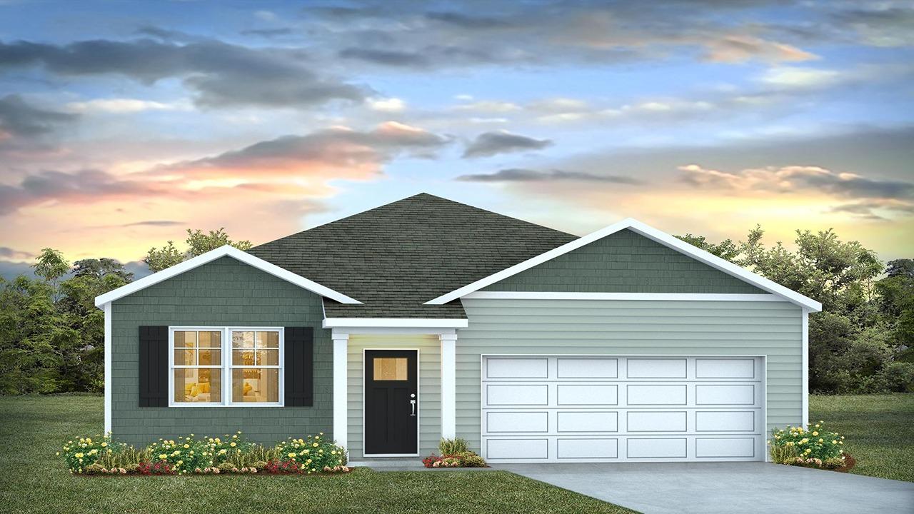 single story home with vinyl siding