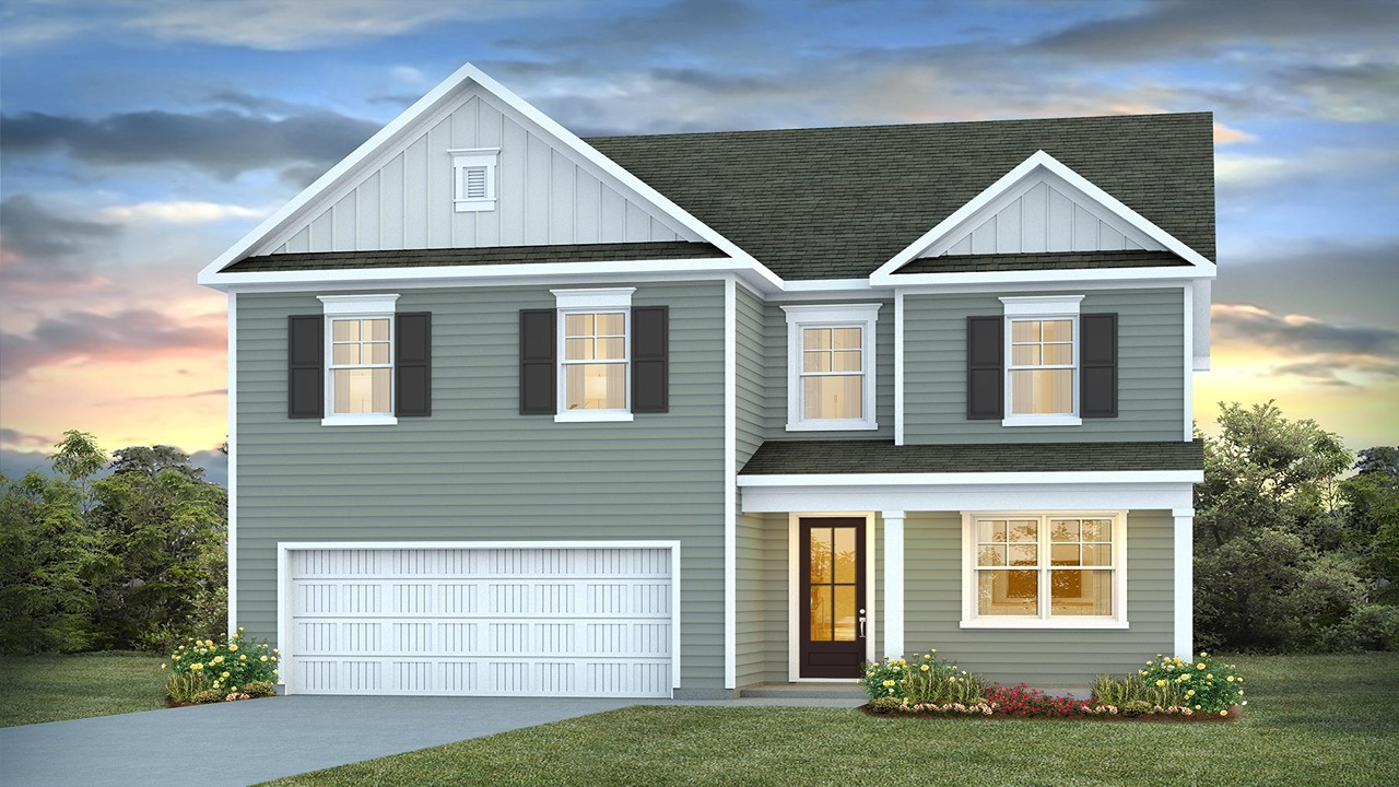 two story home with vinyl siding