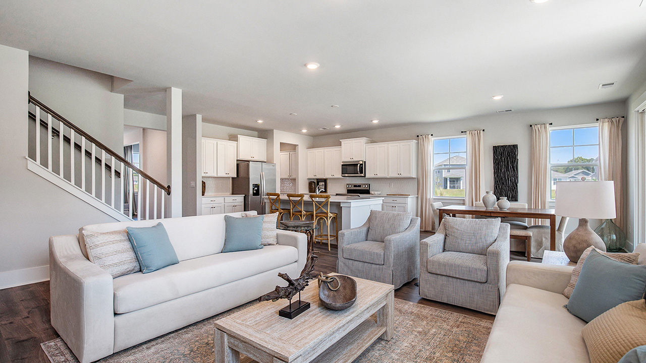 Harbor Oak living room