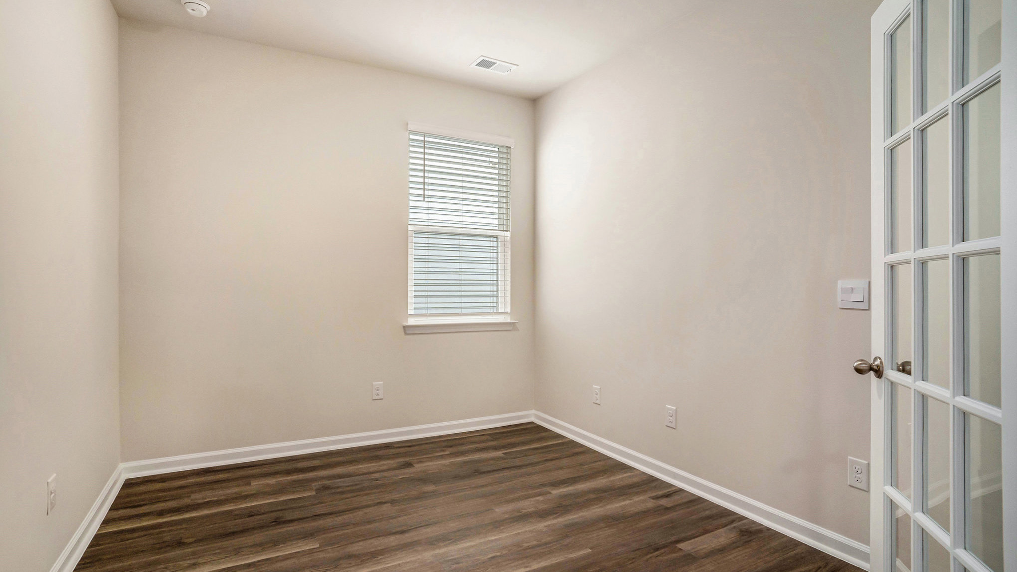 study with double ung french doors