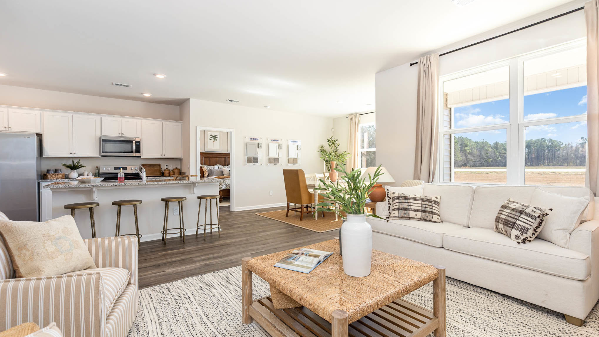 Aria living room with kitchen view