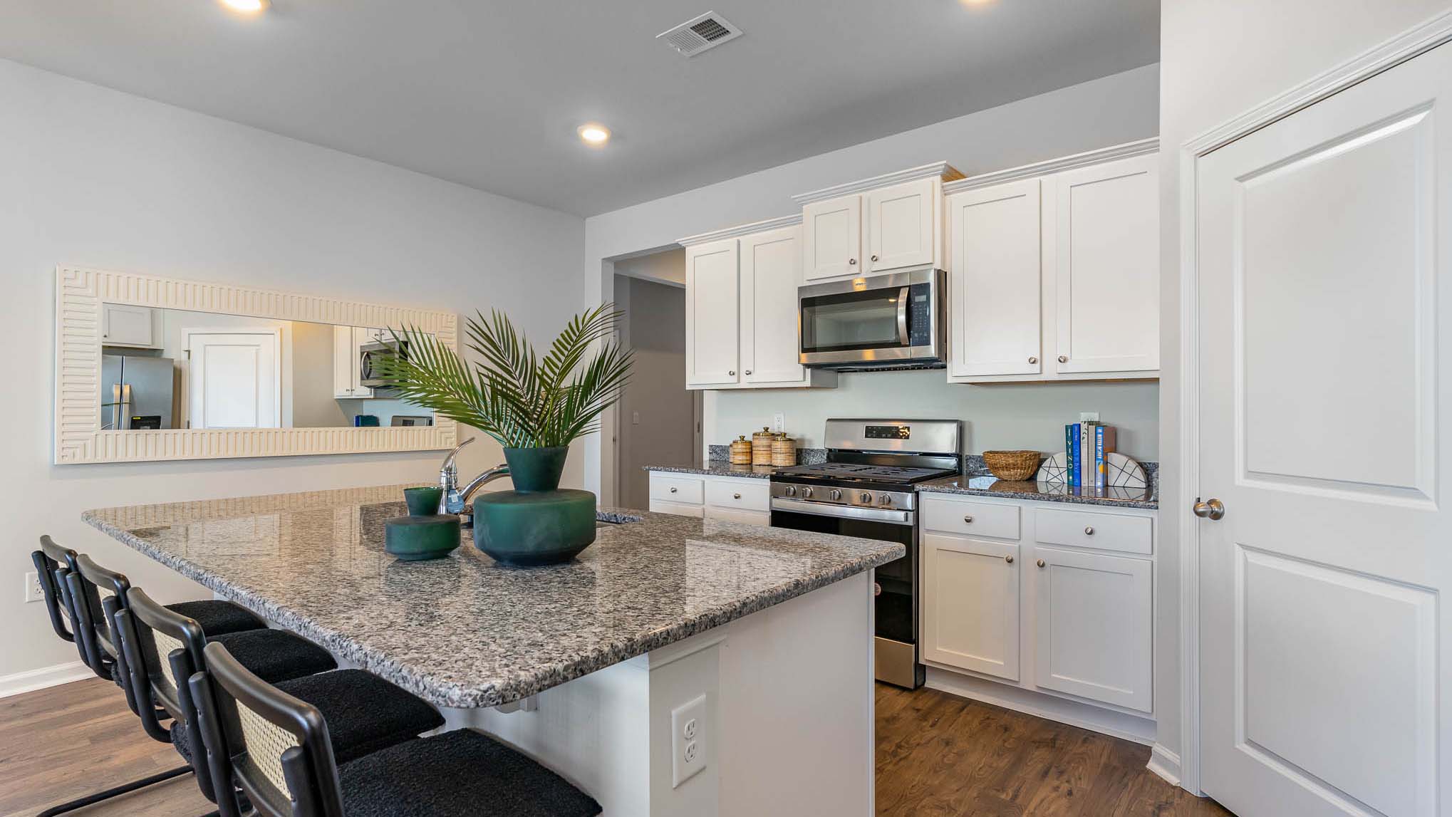 kitchen with granite counters
