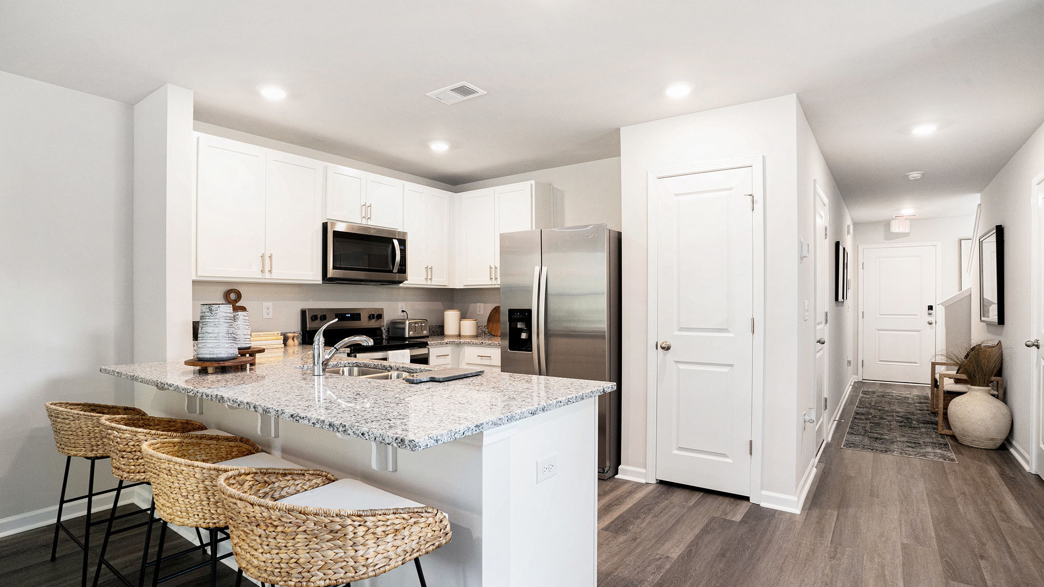 kitchen with granite counters