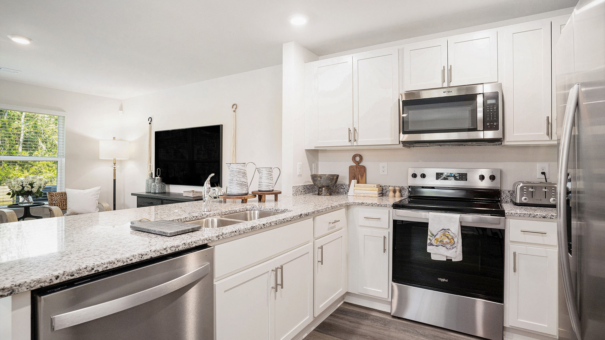 kitchen with granite counters