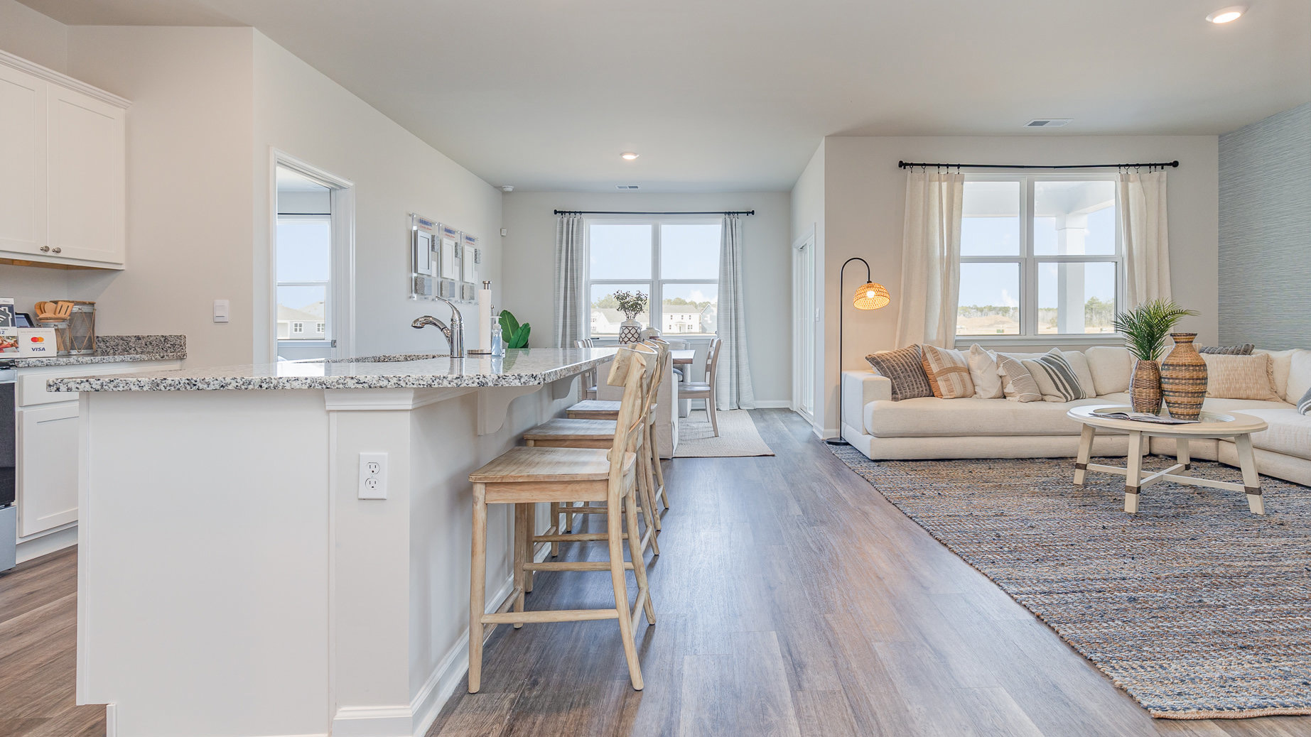 kitchen with granite counters