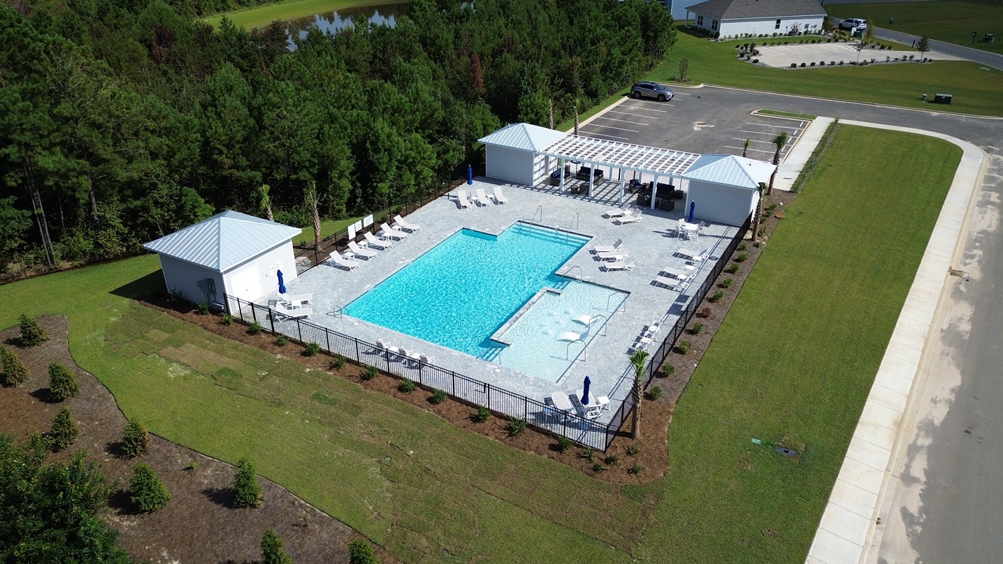 Aerial of Pool