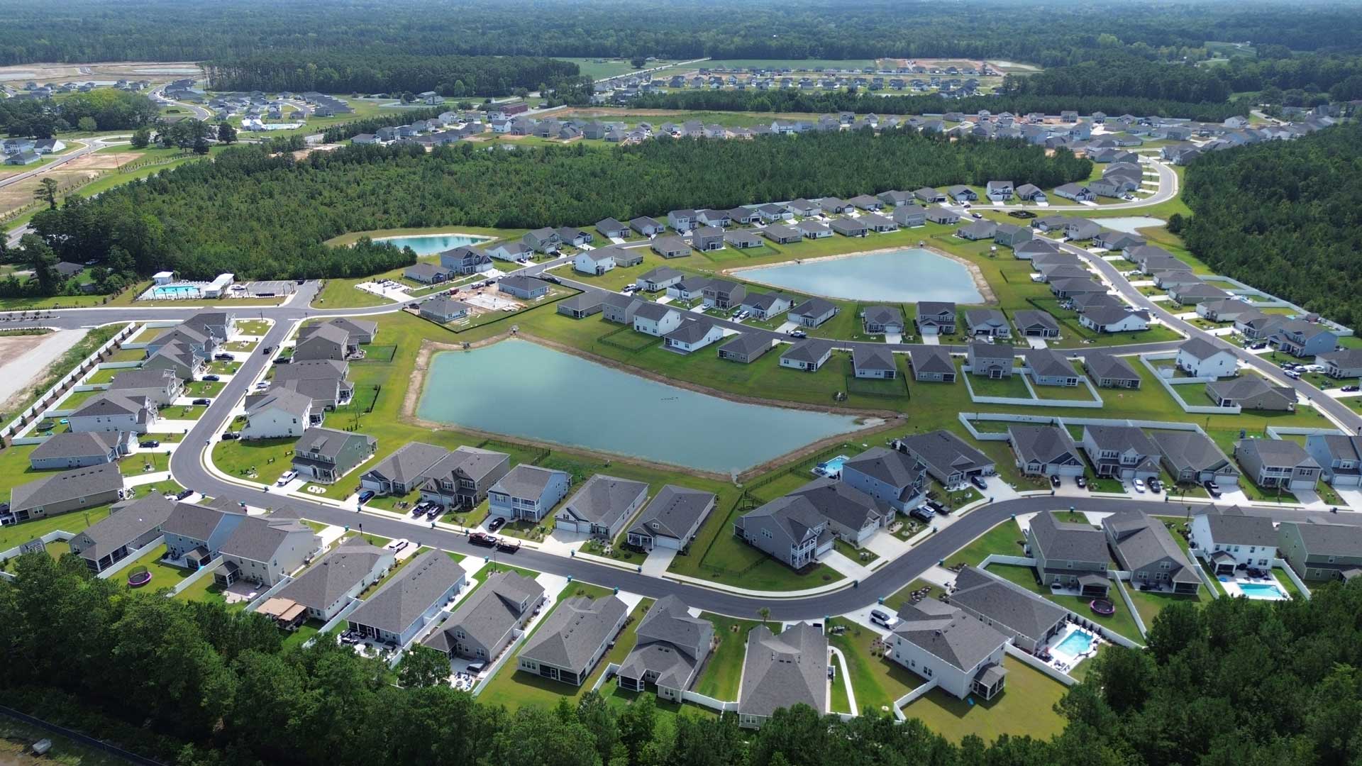 Aerial of community