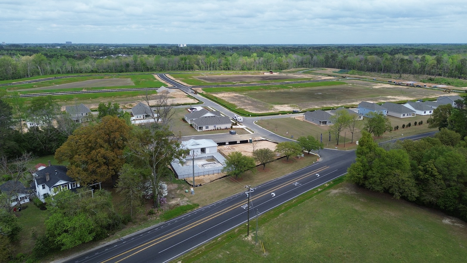 Aerial of community