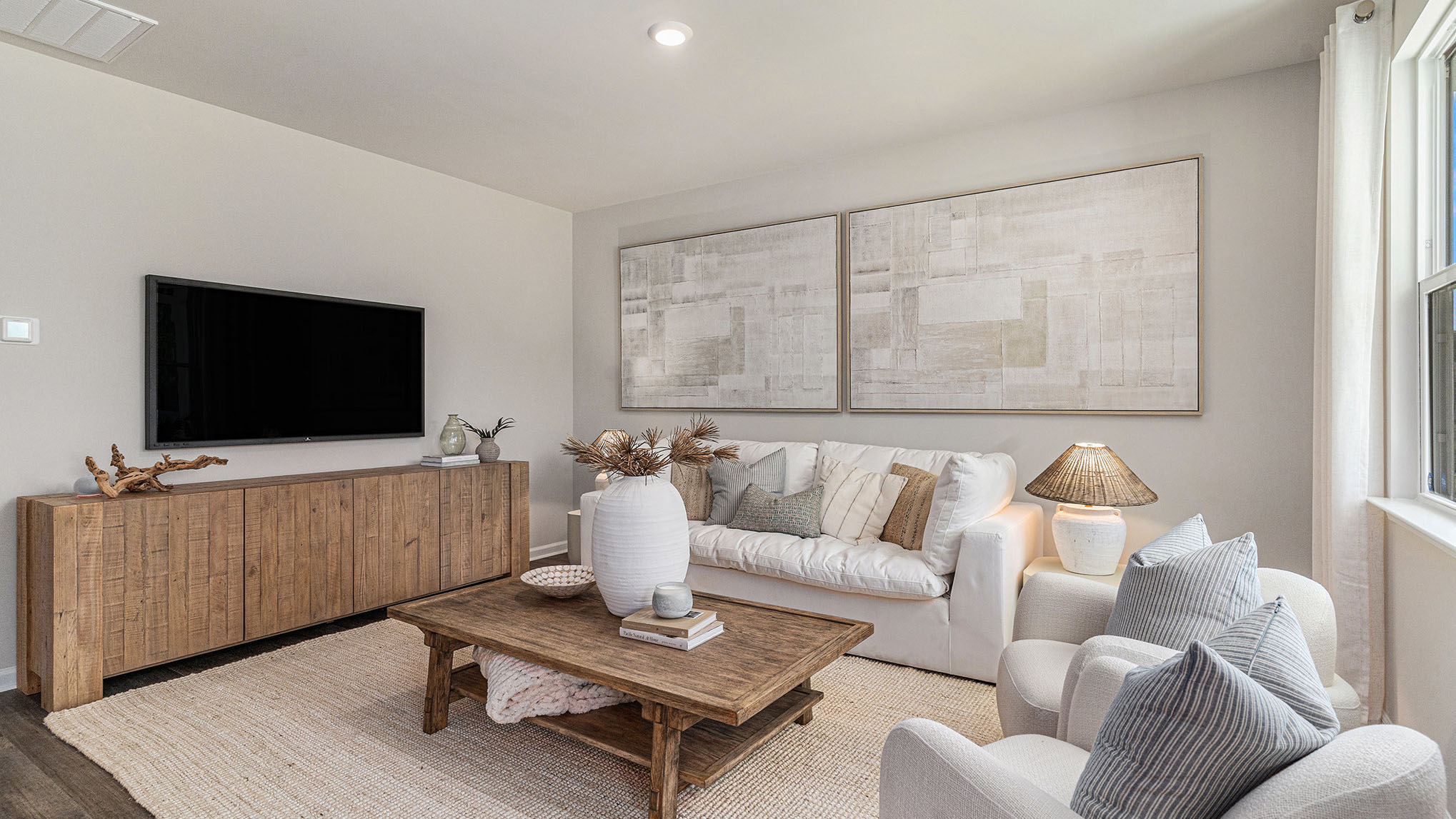 aria living room with tv
