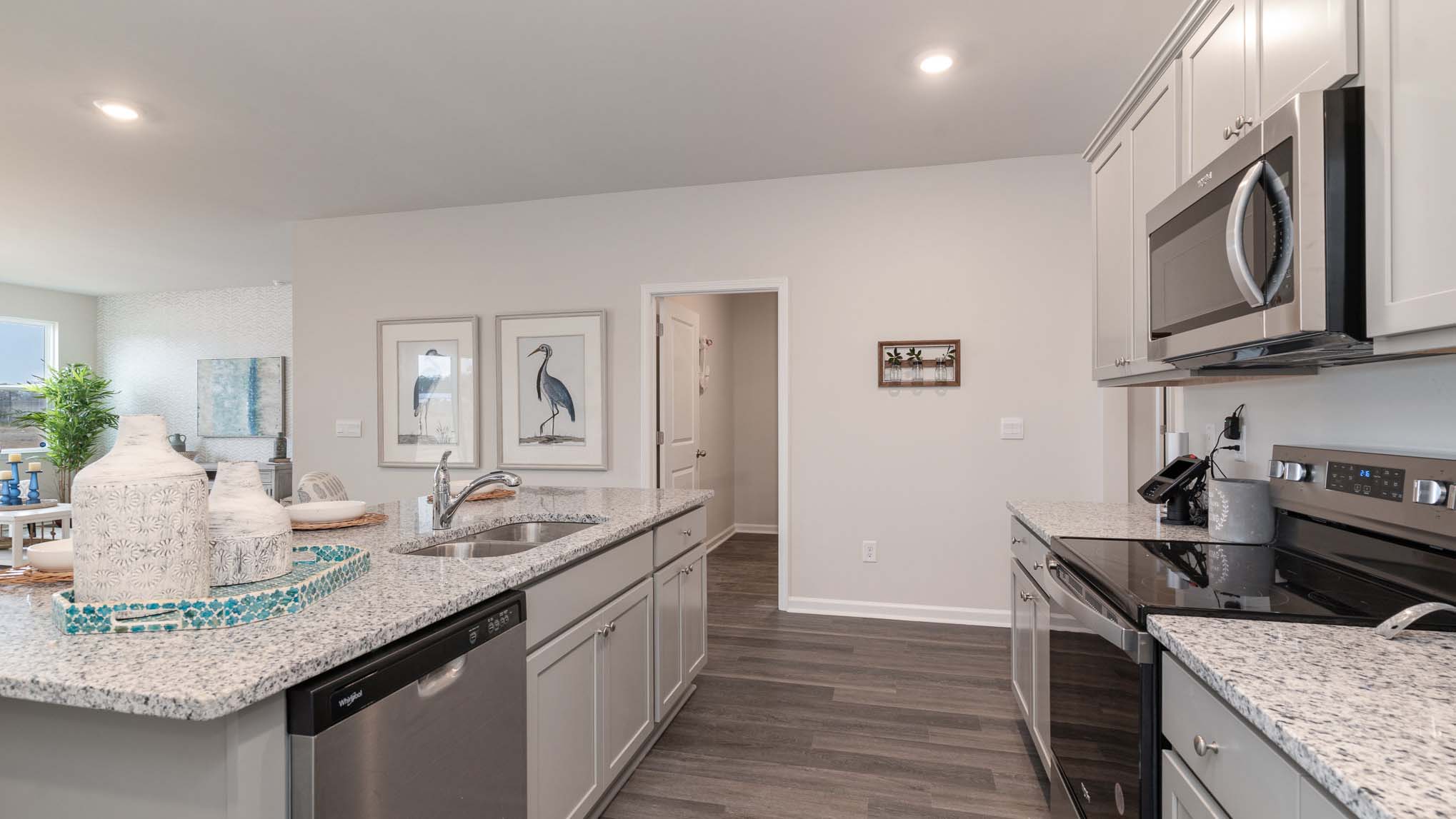 kitchen with granite countertops