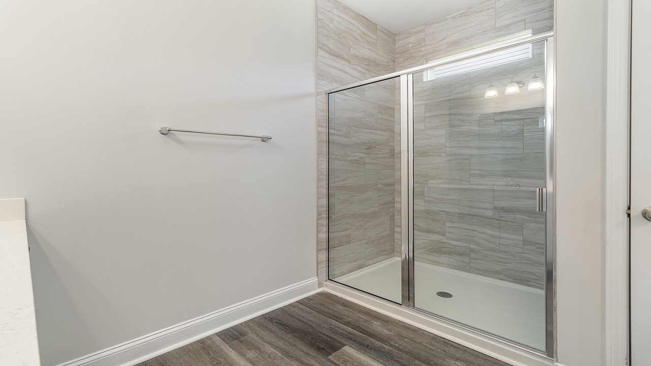 bathroom with quartz counters
