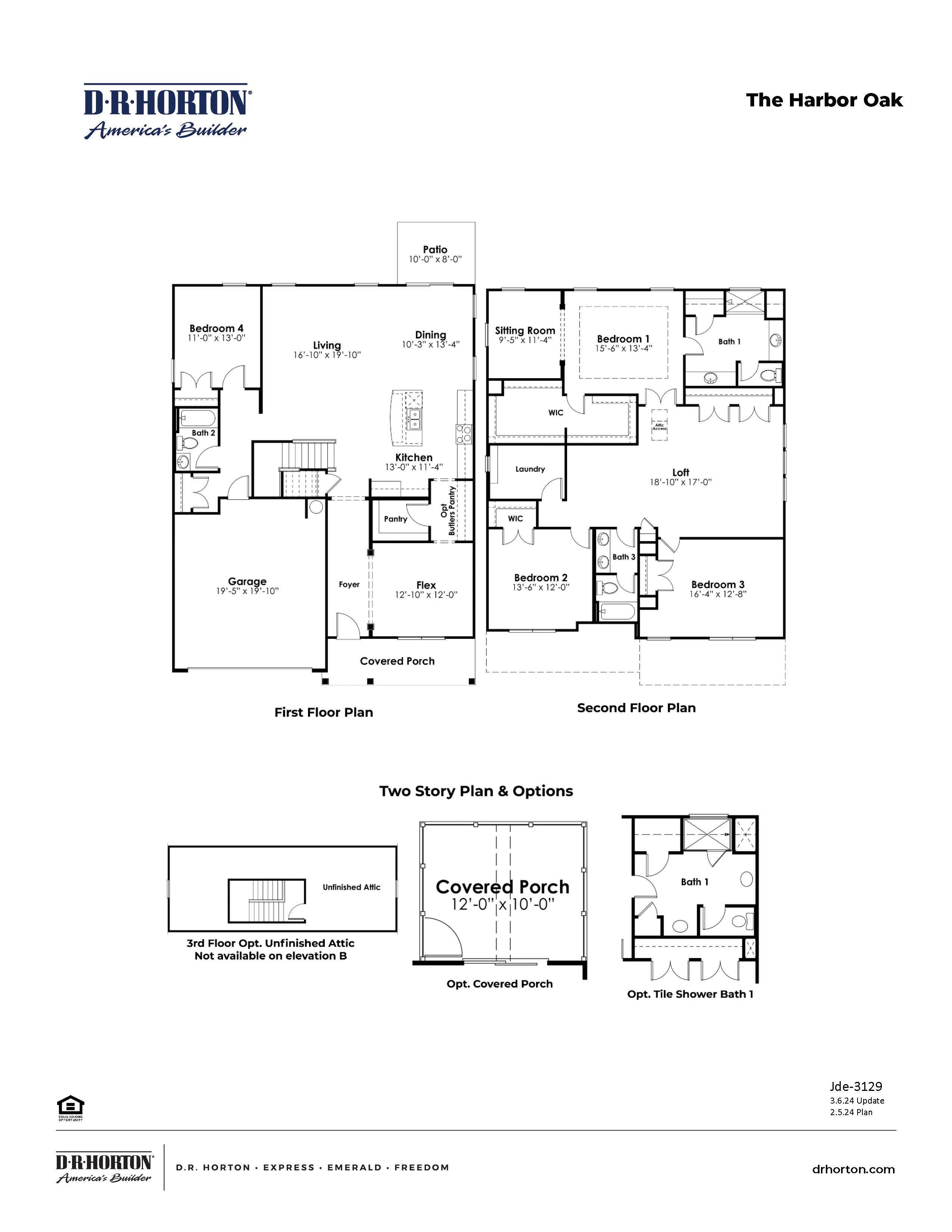 The Harbor Oak Plan at The Bluffs at Mill Creek