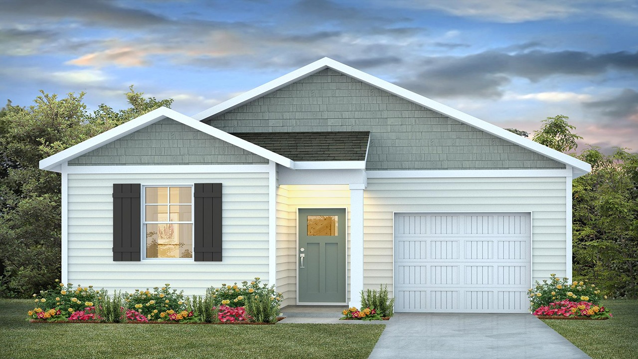 single story home with vinyl siding