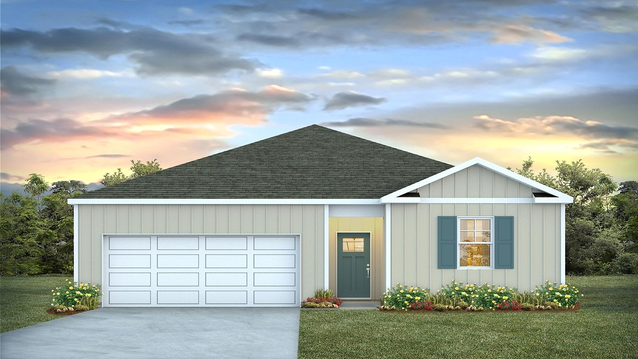 single story home with vinyl siding