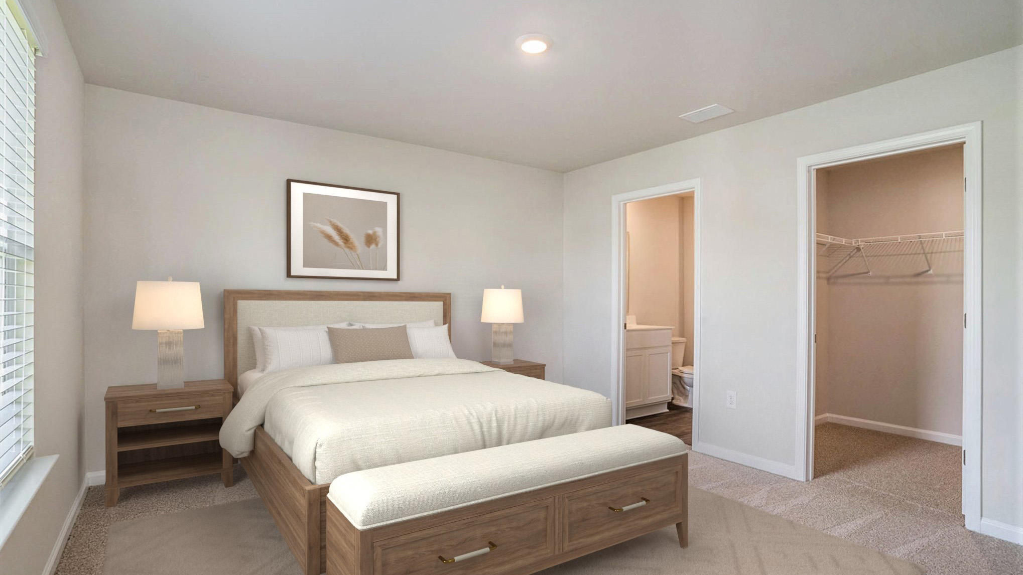 bedroom with carpet flooring