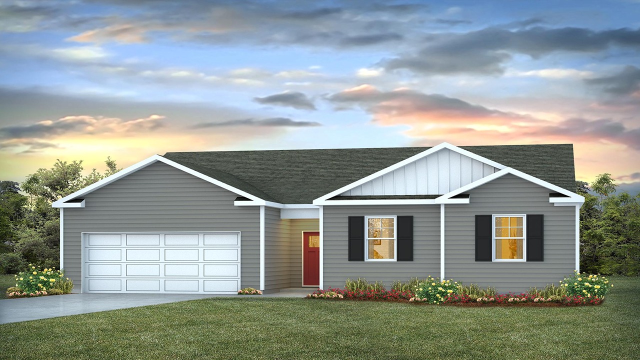single story home with vinyl siding